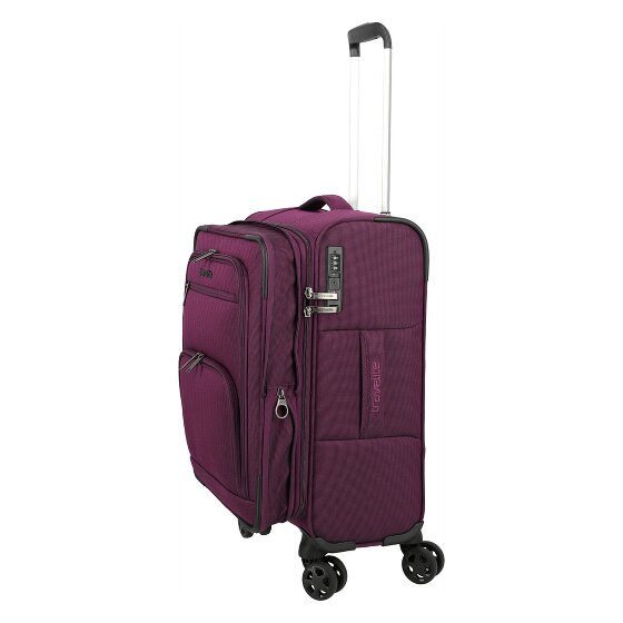 Travelite Cubis 4 roues Valise cabine S 55 cm avec soufflet d'extension