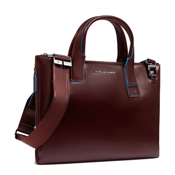 Piquadro Blue Square Sac de shopper Cuir 38 cm Compartiment pour ordinateur portable avec soufflet d'extension
