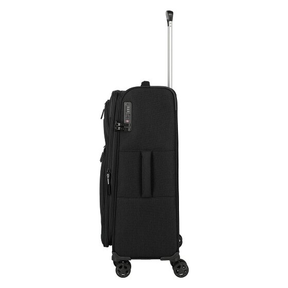 Travelite Kick Off 4 roues Valise cabine M 67 cm avec soufflet d'extension