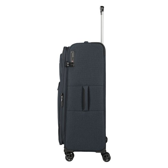 Travelite Kick Off 4 roues Valise cabine L 78 cm avec soufflet d'extension
