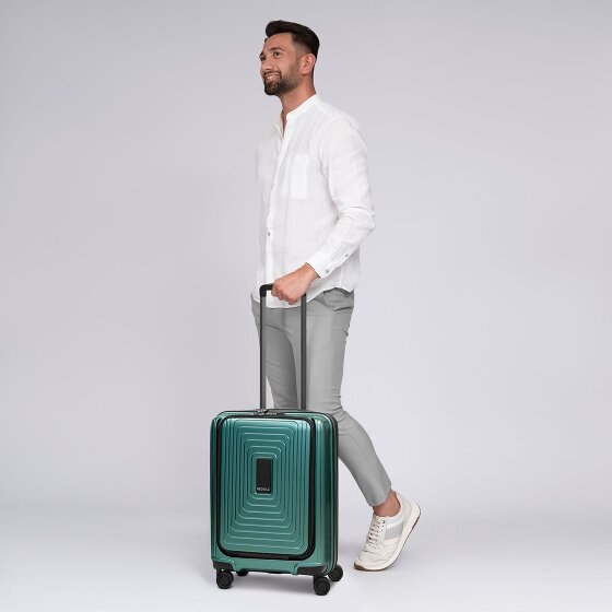 Redolz Essentials 14 4 roues Valise cabine S 55 cm Compartiment ordinateur avec soufflet d'extension