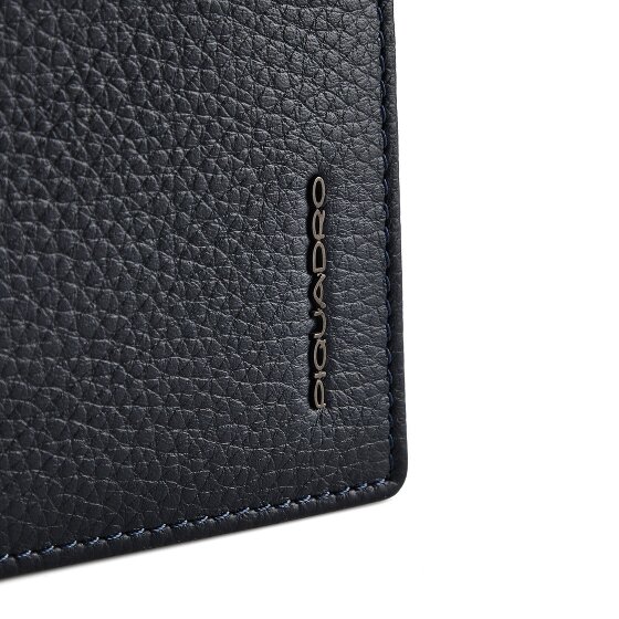 Piquadro Porte-monnaie Protection RFID Cuir véritable 13 cm