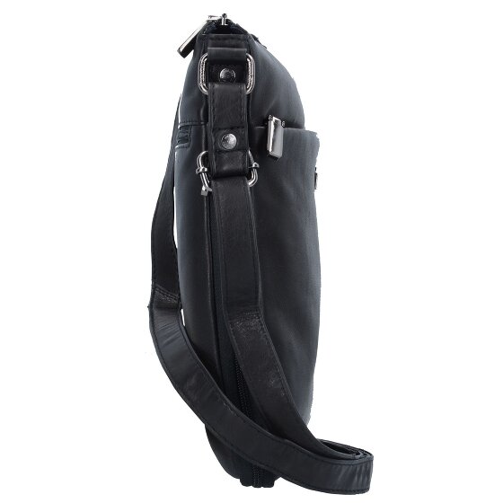 Greenland Nature Black Nappa Sac à bandoulière Cuir 29 cm