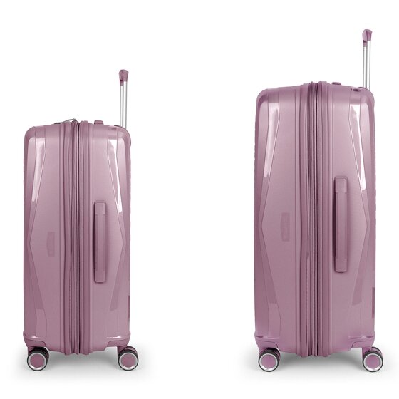 Gabol Queens 4 roulettes Set de valises 2 pièces avec soufflet d'extension