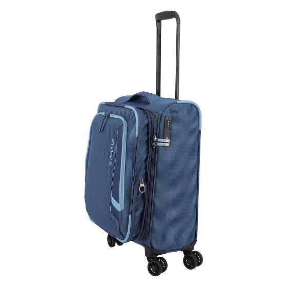 Travelite Corsiica 4 roulettes Trolley de cabine S 55 cm avec soufflet d'extension