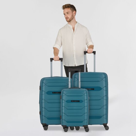 Polestream Strz by Asteroid 4 roulettes Set de valises 3 pièces avec soufflet d'extension