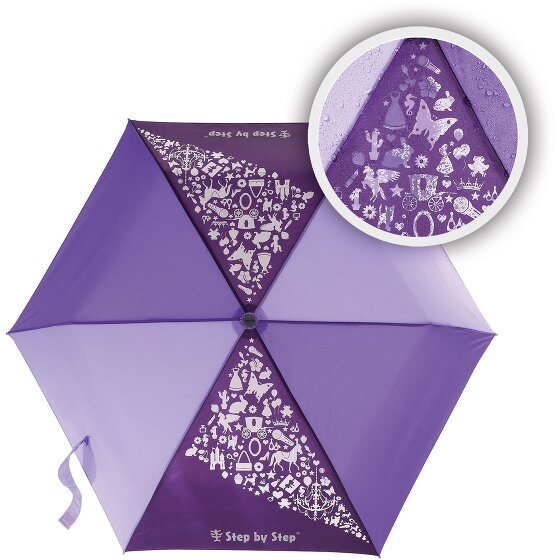 Step by Step Magic Rain Effect Parapluie de poche pour enfants 22,5 cm