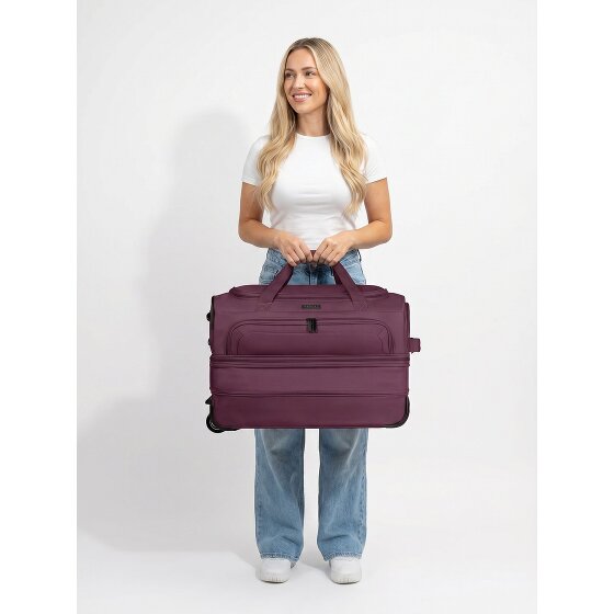 Redolz Sac de voyage Duffle Essentials à 2 roulettes 55 cm M avec soufflet d'extension
