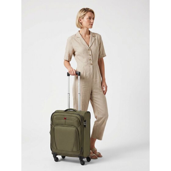 Wenger Beaumont 4 roulettes Trolley de cabine S 54 cm avec soufflet d'extension