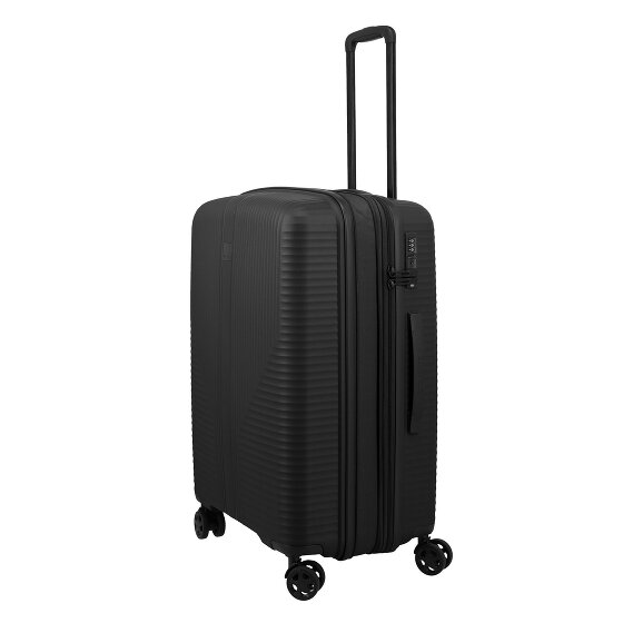 Travelite Air Stripe 4 roulettes Trolley M 66 cm avec soufflet d'extension