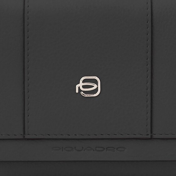 Piquadro Circle Porte-monnaie Protection RFID Cuir véritable 12 cm