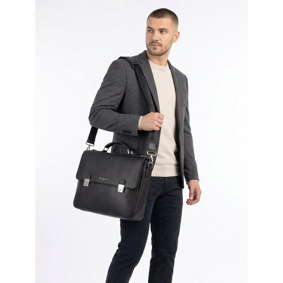 bugatti Valencia Attaché-case Cuir véritable 38 cm Compartiment ordinateur
