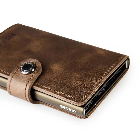 Secrid Miniwallet Vintage Porte-cartes de crédit Porte-monnaie RFID Cuir 6,5 cm