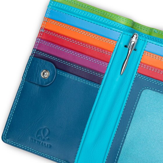 Mywalit Porte-monnaie Protection RFID Cuir véritable 8 cm