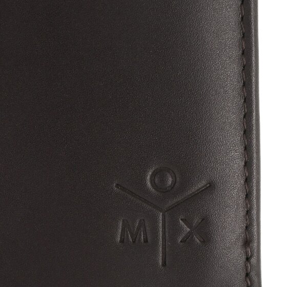 oxmox Leather Porte-monnaie Protection RFID Cuir véritable 10 cm