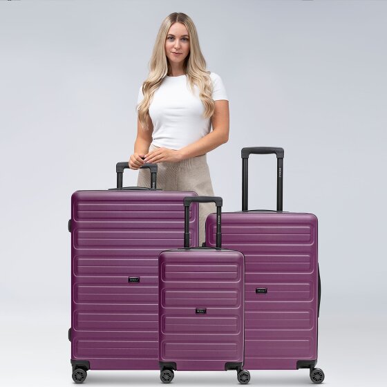 Redolz Essentials 08 3-SET 4 roulettes Set de valises 3 pièces