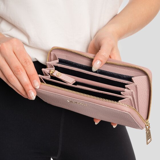 Lazarotti Bologna Leather XL Porte-monnaie zip-around en cuir 19 cm