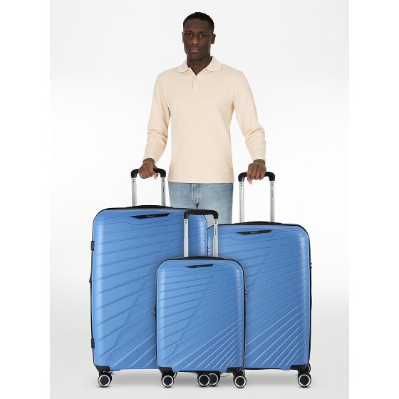 Benzi 5808 4 roulettes Set de valises 3 pièces avec soufflet d'extension