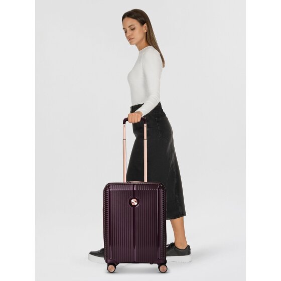 Polestream Paris 4 roulettes Trolley de cabine 55 cm avec soufflet d'extension