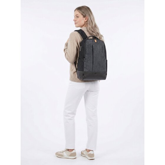 Piquadro Sync Daypack Protection RFID Cuir véritable 47 cm Compartiment ordinateur
