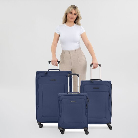 Franky Melbourne 3.0 Set de valises à 4 roulettes 3pcs avec soufflet extensible