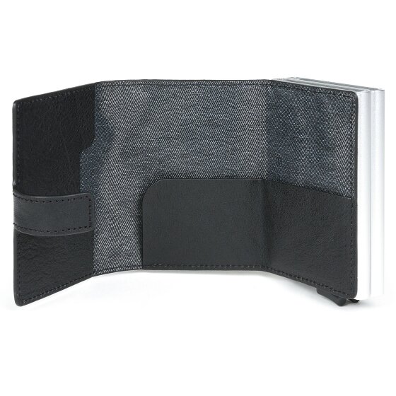 Piquadro Blue Square Porte-cartes de crédit RFID en cuir 7 cm