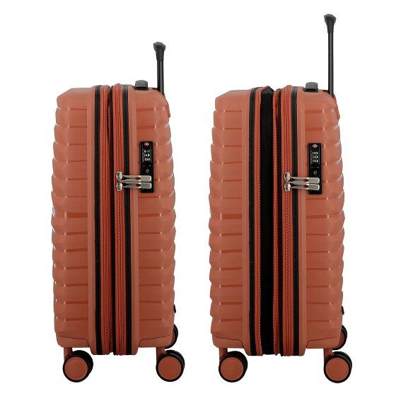 Jump Xwave 4 roulettes Trolley de cabine 55 cm avec soufflet d'extension