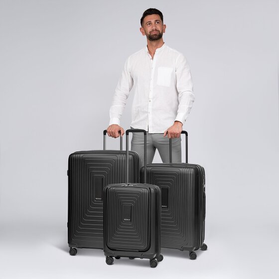 Redolz Essentials 14 4 roulettes Set de valises 3 pièces avec soufflet d'extension