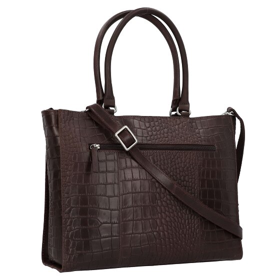 Burkely Cool Colbie Sac de shopper Cuir véritable 35 cm Compartiment ordinateur