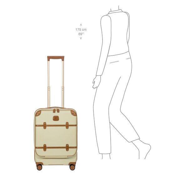 Bric's Bellagio 4 roulettes Trolley de cabine 55 cm avec soufflet d'extension