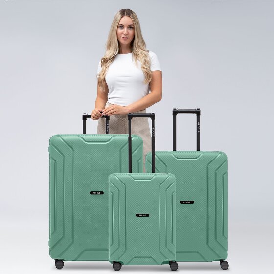Redolz Essentials 15 Set de valises à 4 roulettes 3 pièces avec fermeture à trois points