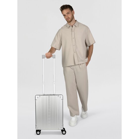 Aleon Valise cabine Business à 4 roues en Aluminium, 50 cm, avec compartiment pour ordinateur portable