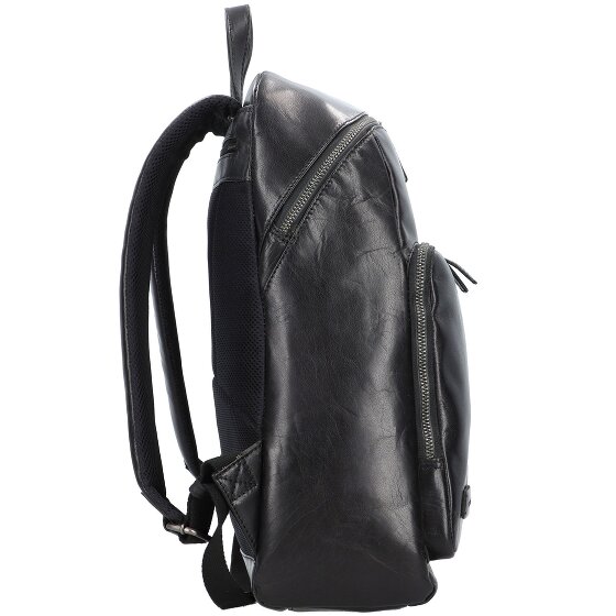 Plevier Rock Amaril Sac à dos professionnel Cuir 43 cm Compartiment pour ordinateur portable