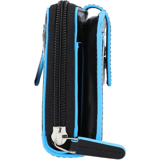 Piquadro Blue Square Porte-monnaie en cuir RFID 17,5 cm