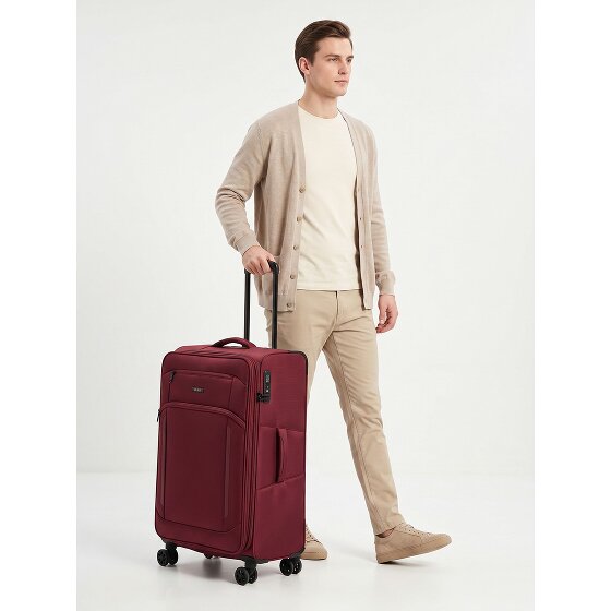 d&n Travel Line 9804 4 roues Valise cabine L 78 cm avec soufflet d'extension