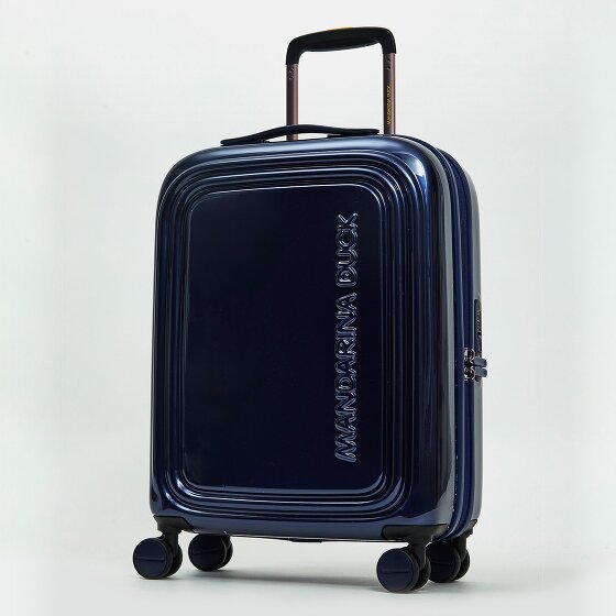 Mandarina Duck Logoduck + Metal 4 roulettes Trolley S 55 cm avec soufflet d'extension