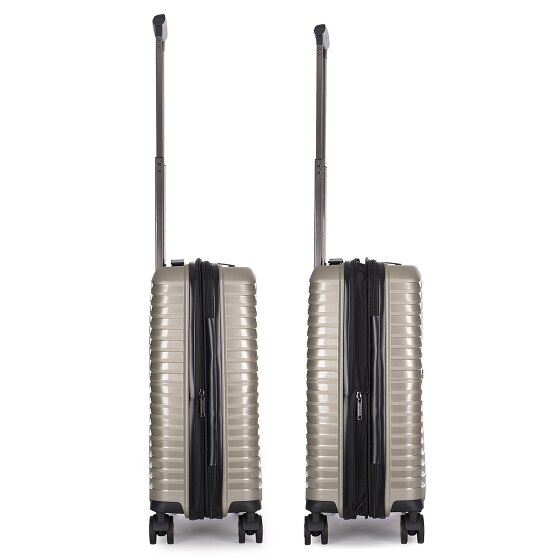 Stratic Bright+ 4 roulettes Trolley de cabine S 55 cm avec soufflet d'extension