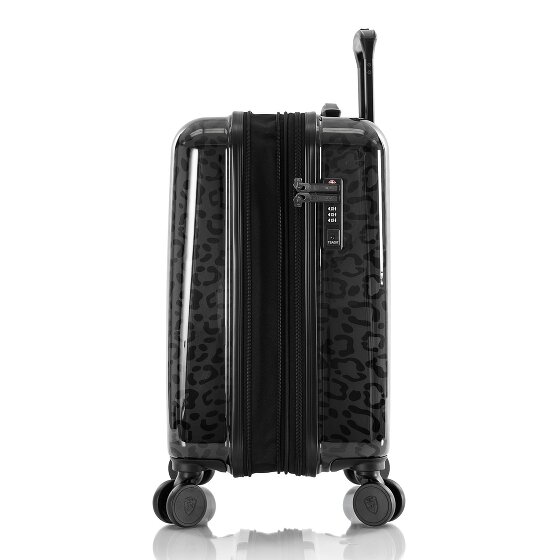 Heys Black Camo 4 roulettes Trolley de cabine S 53 cm avec soufflet d'extension