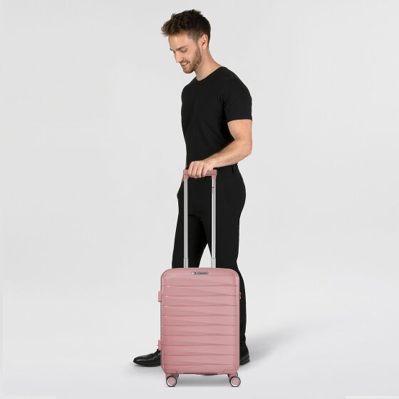 Franky London 4 roulettes Trolley de cabine S 55 cm avec soufflet d'extension