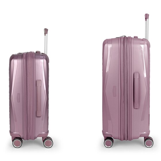 Gabol Queens 4 roues Set de valises 2 pièces avec soufflet d'extension