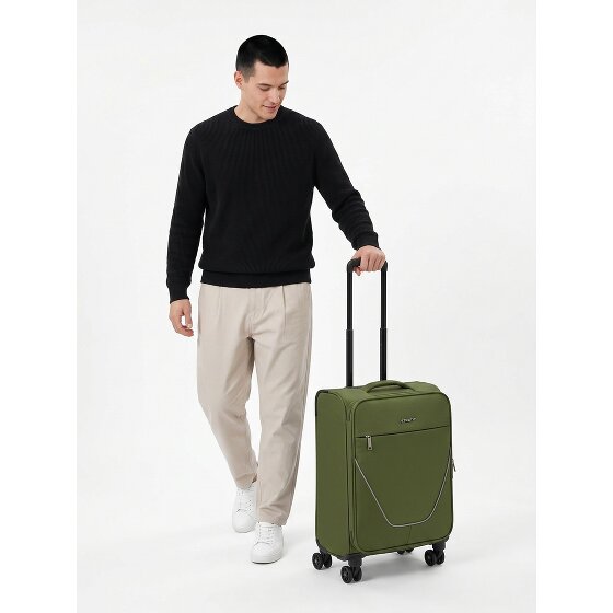Stratic taska 4 roues Valise cabine S 55 cm avec soufflet d'extension