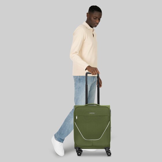 Stratic taska 4-roues trolley cabine S 55 cm avec soufflet d'extension