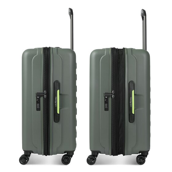 Hedgren Comby Grip M Exp 4 roulettes Trolley 65 cm avec soufflet d'extension