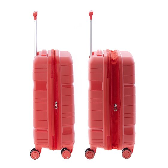Gladiator 3800 4 roulettes Trolley de cabine 55 cm avec soufflet d'extension