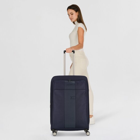 Piquadro Brief 4 roulettes Trolley 78 cm avec soufflet d'extension