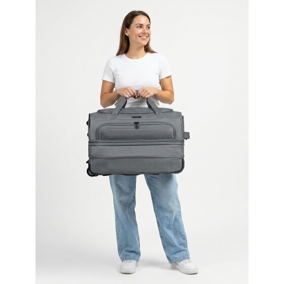 Redolz Sac de voyage Duffle Essentials à 2 roulettes 55 cm M avec soufflet d'extension