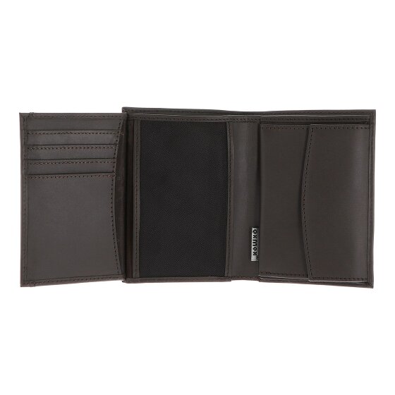 oxmox Leather Porte-monnaie Protection RFID Cuir véritable 10 cm
