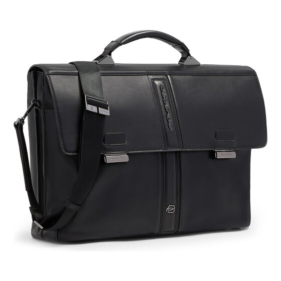 Piquadro Victor Attaché-case Protection RFID Cuir véritable 42 cm Compartiment ordinateur