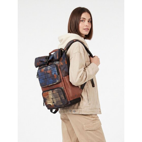 Piquadro Oberon Daypack Protection RFID 48 cm Compartiment ordinateur