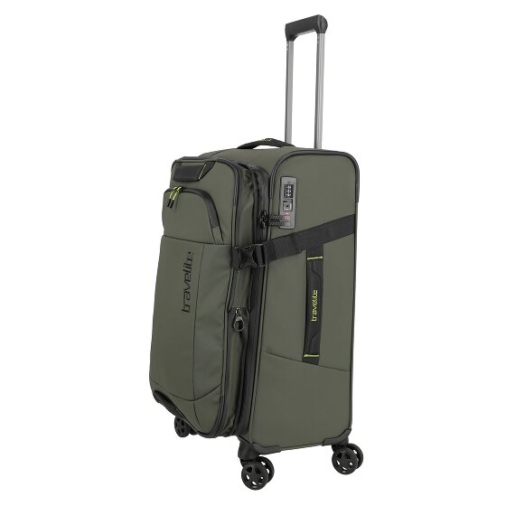 Travelite Briize 4 roulettes Trolley M 67 cm avec soufflet d'extension